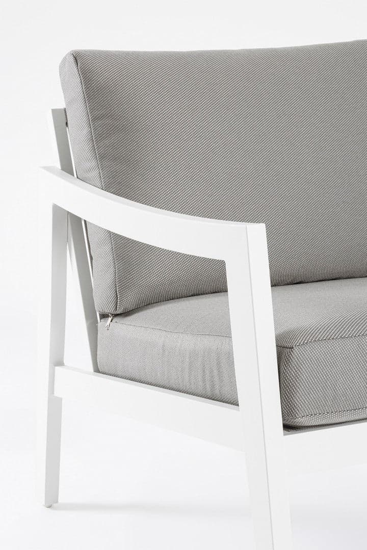 Salottino "Sirenus" con struttura in alluminio, seduta e schienale in textilene, per esterno Giardino e giardinaggio/Arredamento da giardino e accessori/Set di mobili Decor Space - Altamura, Commerciovirtuoso.it