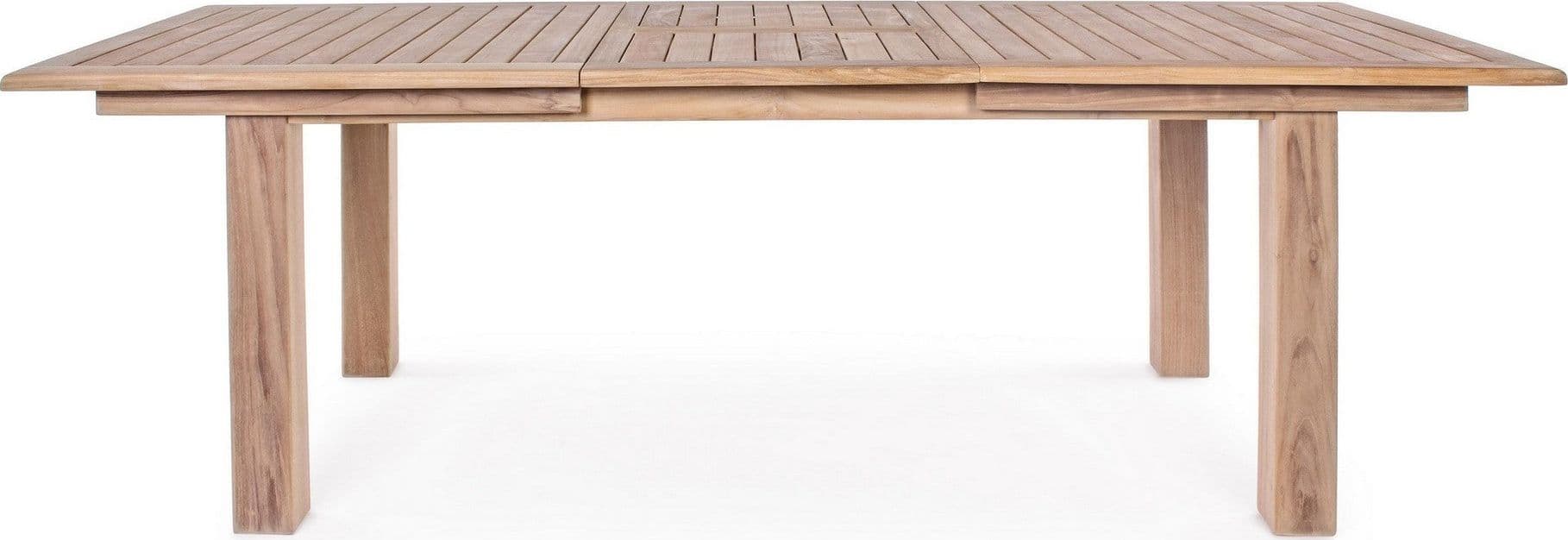Tavolo rettangolare "Maryland" allungabile, in legno di teak SVLK, gambe solide in Tavoli standard Decor Space - Altamura, commercioVirtuoso.it