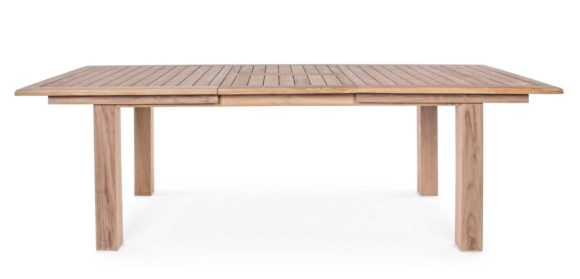 Tavolo rettangolare "Maryland" allungabile, in legno di teak SVLK, gambe solide in Tavoli standard Decor Space - Altamura, commercioVirtuoso.it