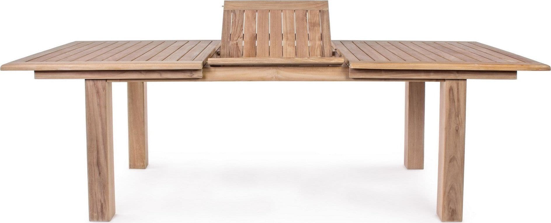 Tavolo rettangolare "Maryland" allungabile, in legno di teak SVLK, gambe solide in Tavoli standard Decor Space - Altamura, commercioVirtuoso.it