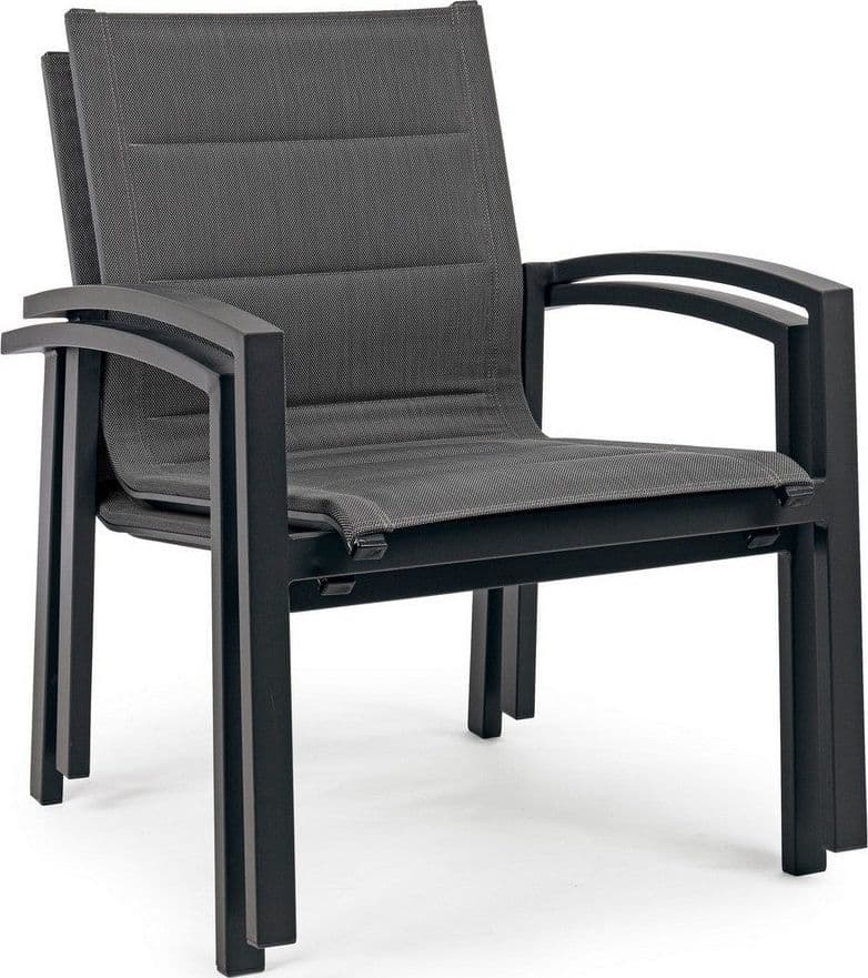 Salottino "Laiken" con poltroncine, divanetto e tavolino, struttura in alluminio, per esterno Giardino e giardinaggio/Arredamento da giardino e accessori/Set di mobili Decor Space - Altamura, Commerciovirtuoso.it