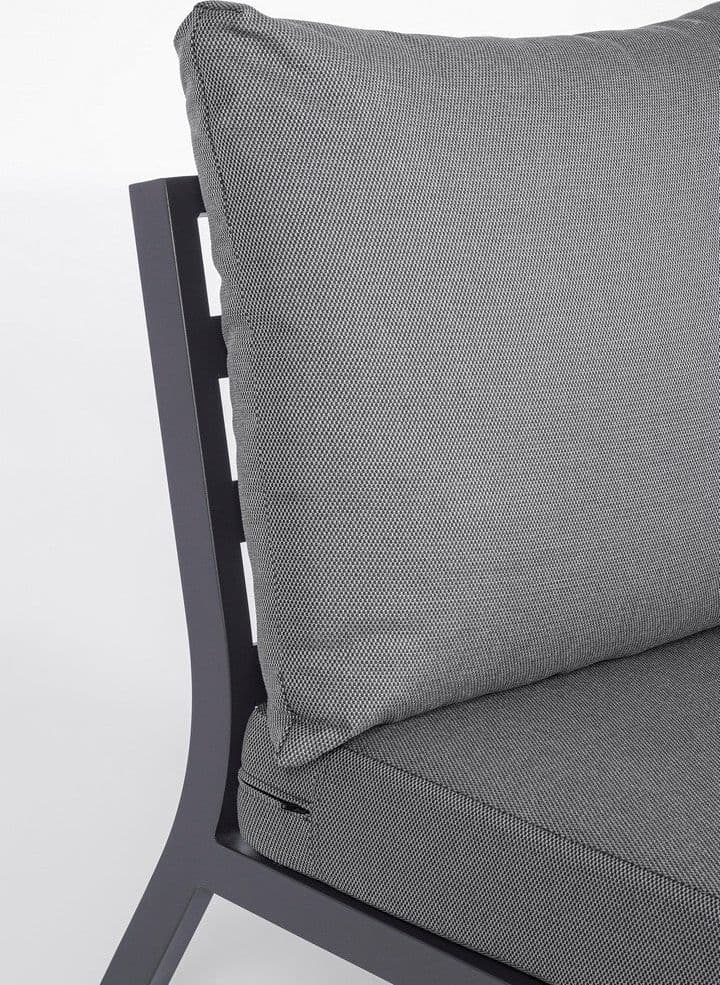 Salotto angolare "Jacob" per esterno, con struttura in alluminio, cuscini sfoderabili Giardino e giardinaggio/Arredamento da giardino e accessori/Set di mobili Decor Space - Altamura, Commerciovirtuoso.it