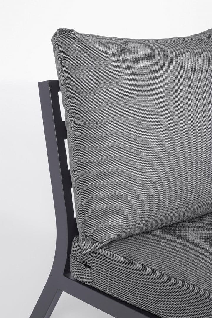 Salotto angolare "Jacob" per esterno, con struttura in alluminio, cuscini sfoderabili Giardino e giardinaggio/Arredamento da giardino e accessori/Set di mobili Decor Space - Altamura, Commerciovirtuoso.it