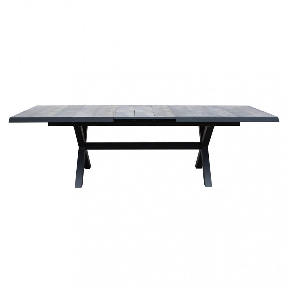 Tavolo allungabile "Zante" in alluminio e Gres porcellanato per esterno 205\260 x 105 cm in Tavoli standard Decor Space - Altamura, commercioVirtuoso.it