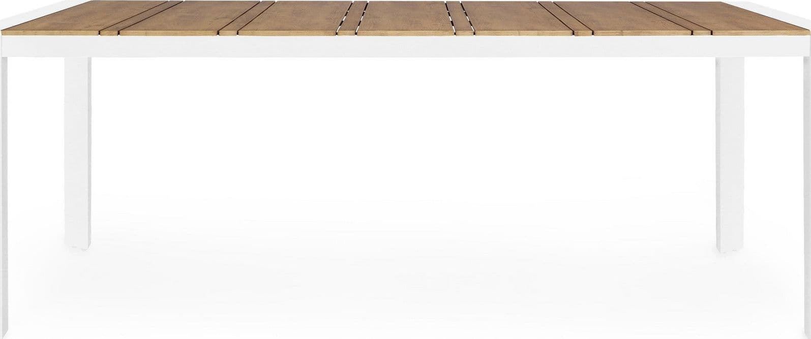 Tavolo "Elias" per esterno, con struttura in alluminio, piano in Polywood, 198 x 100 cm in Tavoli standard Decor Space - Altamura, commercioVirtuoso.it