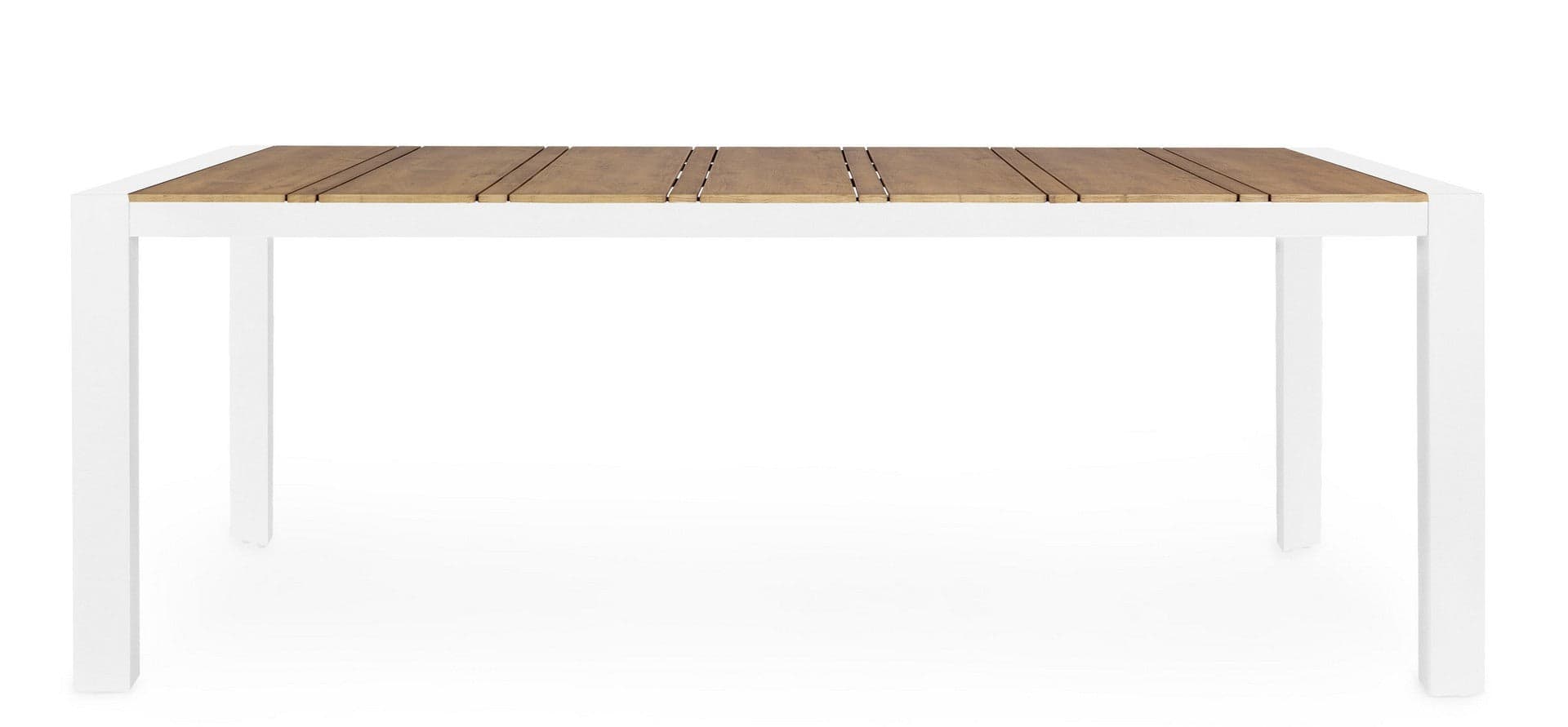 Tavolo "Elias" per esterno, con struttura in alluminio, piano in Polywood, 198 x 100 cm in Tavoli standard Decor Space - Altamura, commercioVirtuoso.it