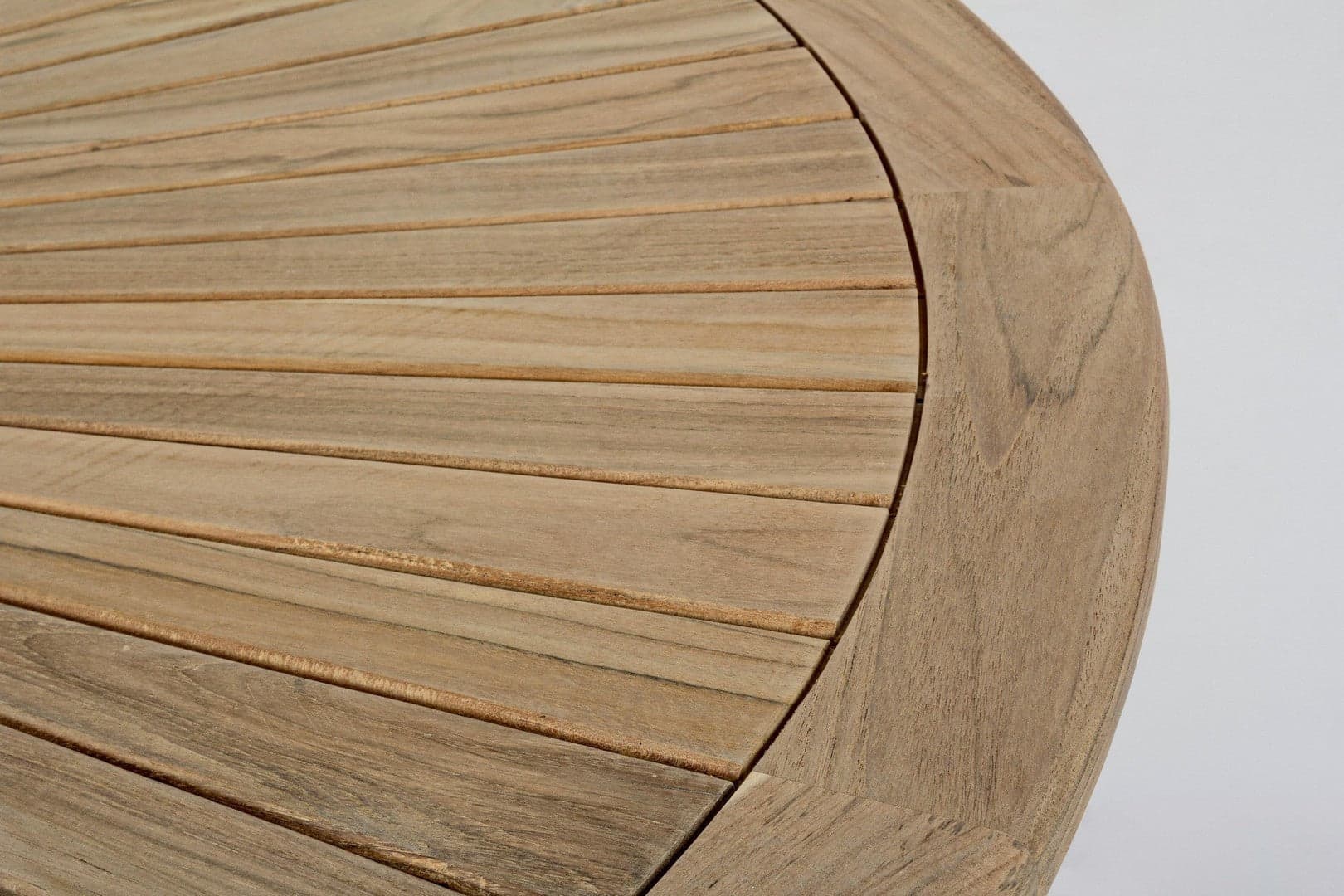 Tavolo rotondo "Maryland", in legno di teak SVLK, gambe solide, per esterno da 155 cm in Tavoli standard Decor Space - Altamura, commercioVirtuoso.it