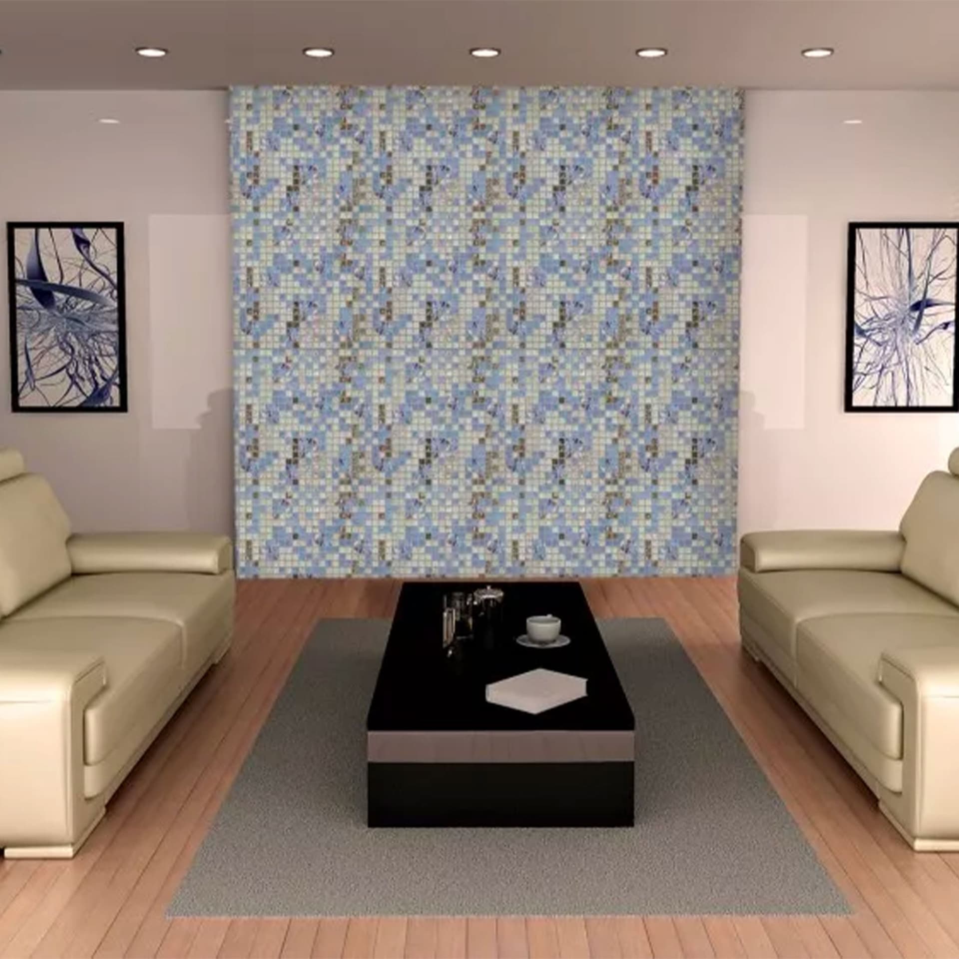 Pannelli 3D "AUTOADESIVI" in PVC GRANIT effetto MOSAICO BAGNO DOCCIA Realistici e isolanti. - Eternal Parquet