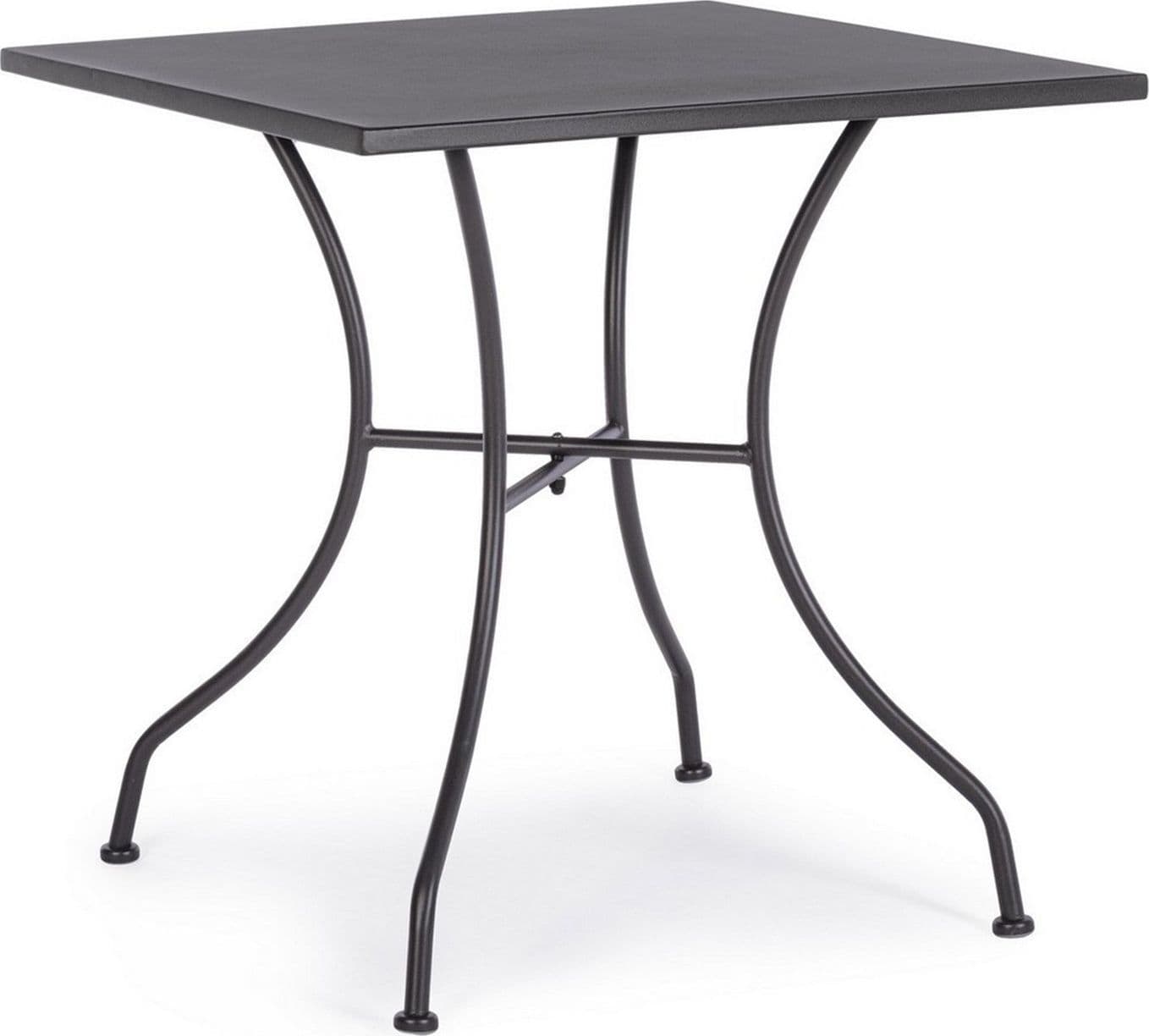 Tavolino quadrato "Kelsie" con struttura in acciaio, finitura opaca, per esterno in Tavoli standard Decor Space - Altamura, commercioVirtuoso.it