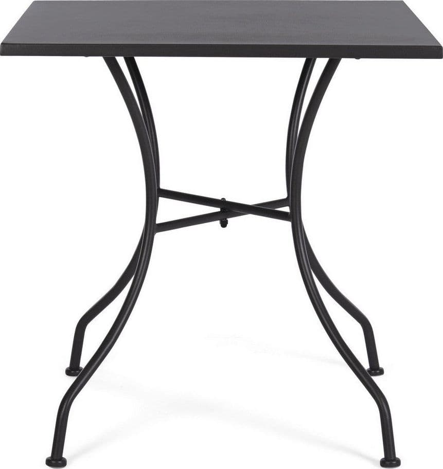 Tavolino quadrato "Kelsie" con struttura in acciaio, finitura opaca, per esterno in Tavoli standard Decor Space - Altamura, commercioVirtuoso.it