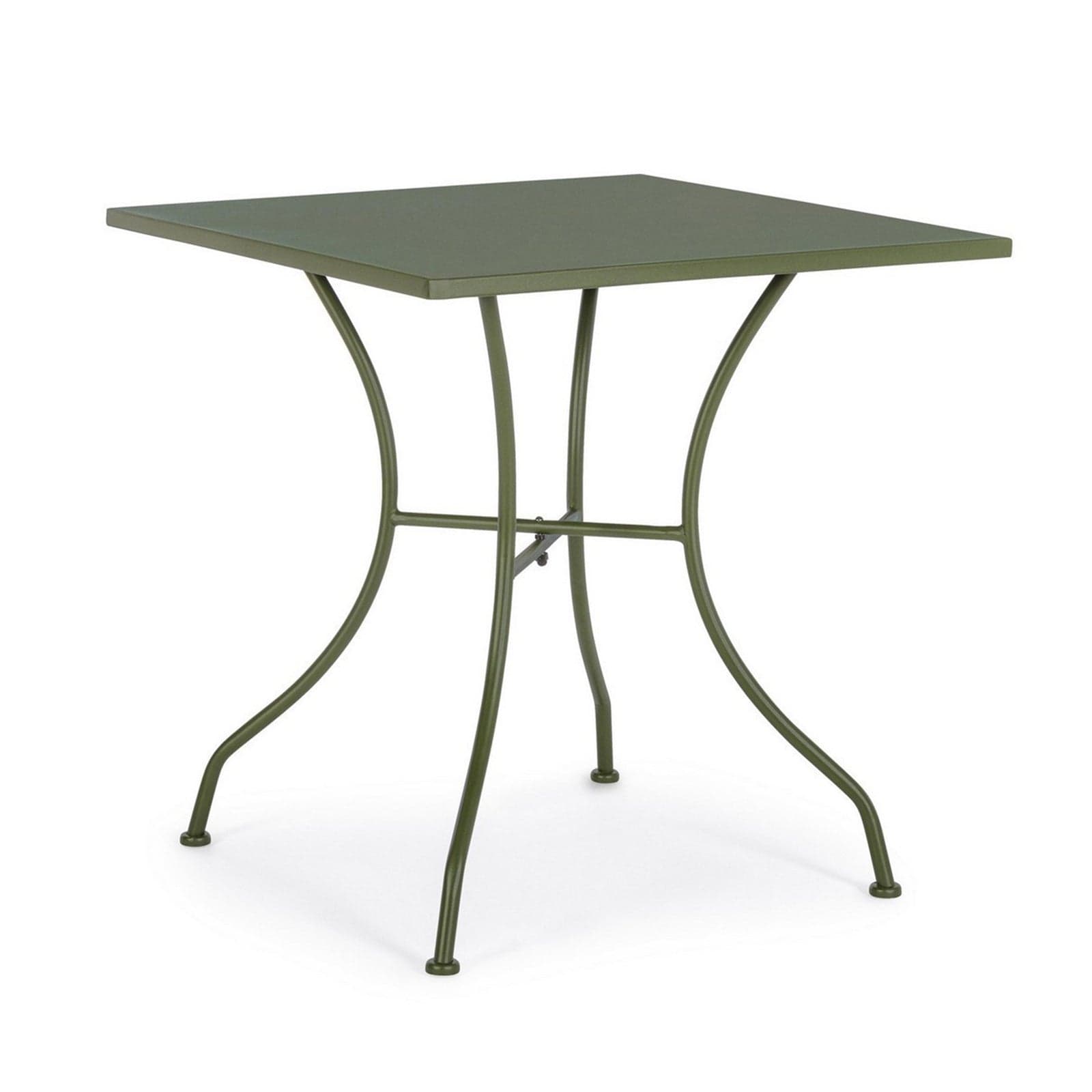 Tavolino quadrato "Kelsie" con struttura in acciaio, finitura opaca, per esterno in Tavoli standard Decor Space - Altamura, commercioVirtuoso.it