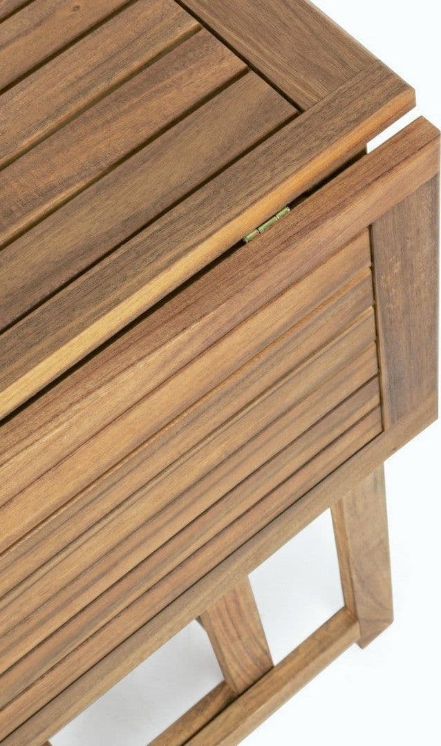 Set tavolo con 4 sedie "Noemi" in legno di acacia, finitura ad olio, per esterno in Tavoli standard Decor Space - Altamura, commercioVirtuoso.it