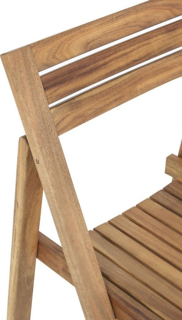 Set tavolo con 4 sedie "Noemi" in legno di acacia, finitura ad olio, per esterno in Tavoli standard Decor Space - Altamura, commercioVirtuoso.it
