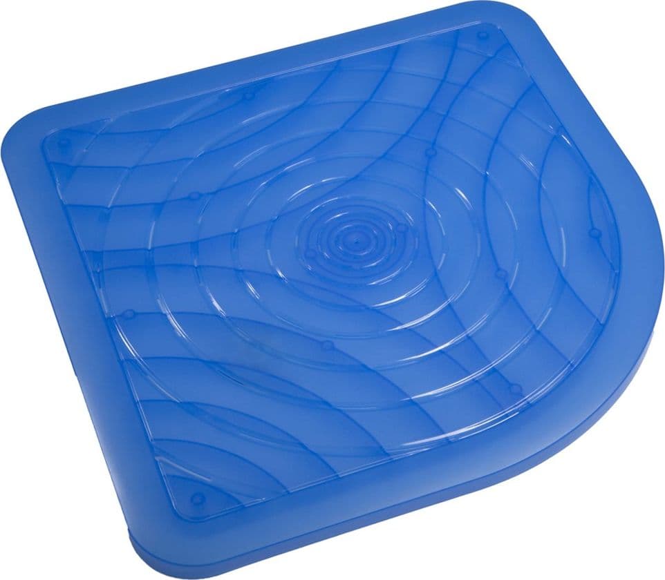 Ogomondo Pedana Antiscivolo per Doccia Quadrata in Resina – 1 pz., Blu – plastica