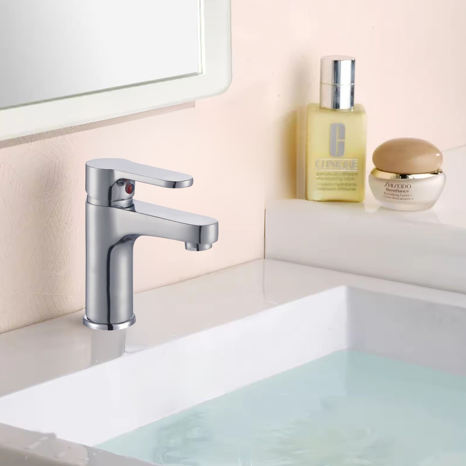 Miscelatore Rubinetto Lavabo Cromato Bagno Casa - 5