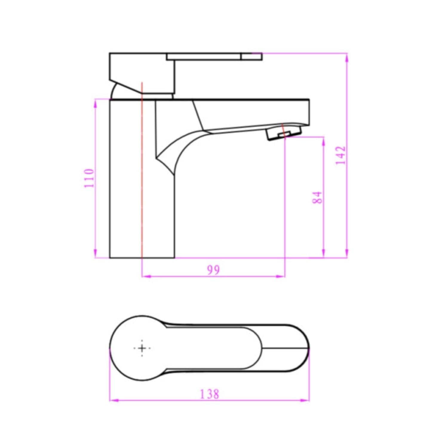 Miscelatore Rubinetto Lavabo Cromato Bagno Casa - 8