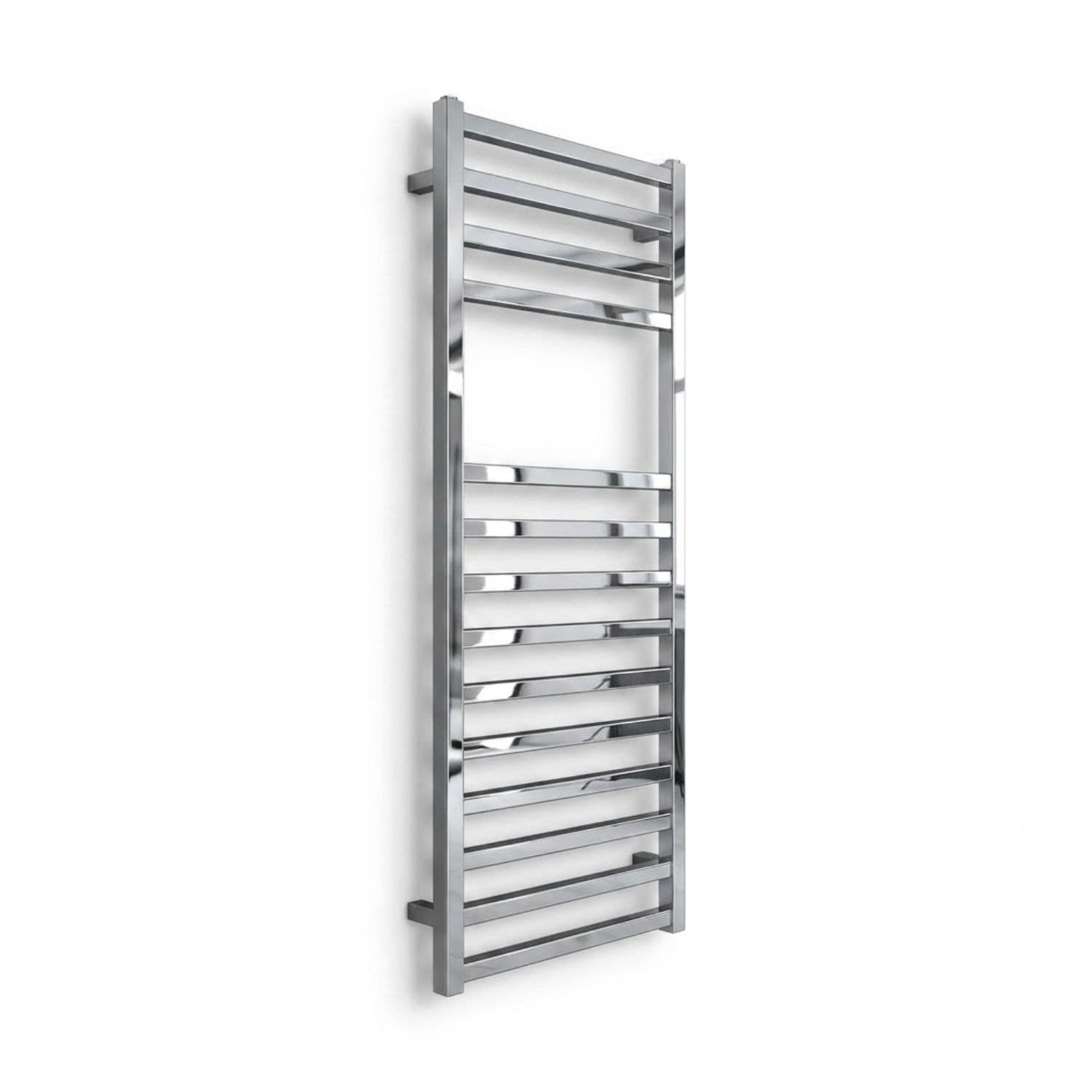 Termoarredo Scaldasalviette Square Cromo Lucido Per Bagno - 24