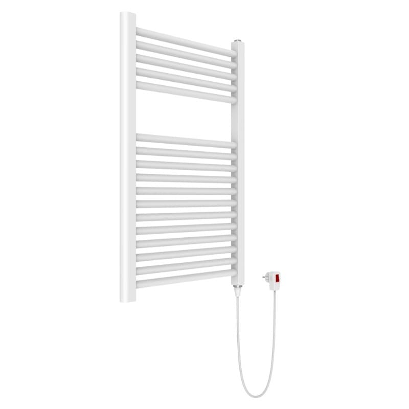 Termoarredo Bagno Scaldasalviette ELETTRICO Calorifero Termosifone Bianco Lucido - 5