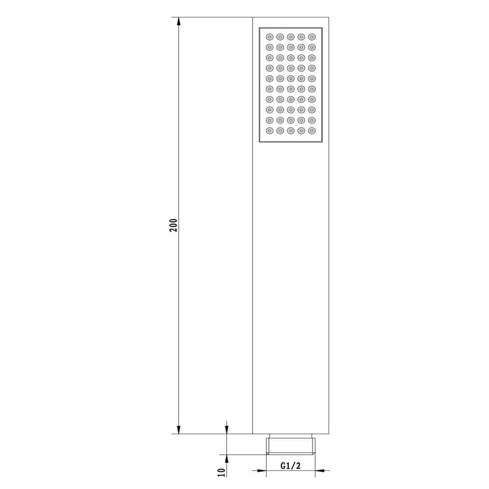 Doccetta Monogetto Soffione Vasca Doccia Ovale Ottone Cromato - 2