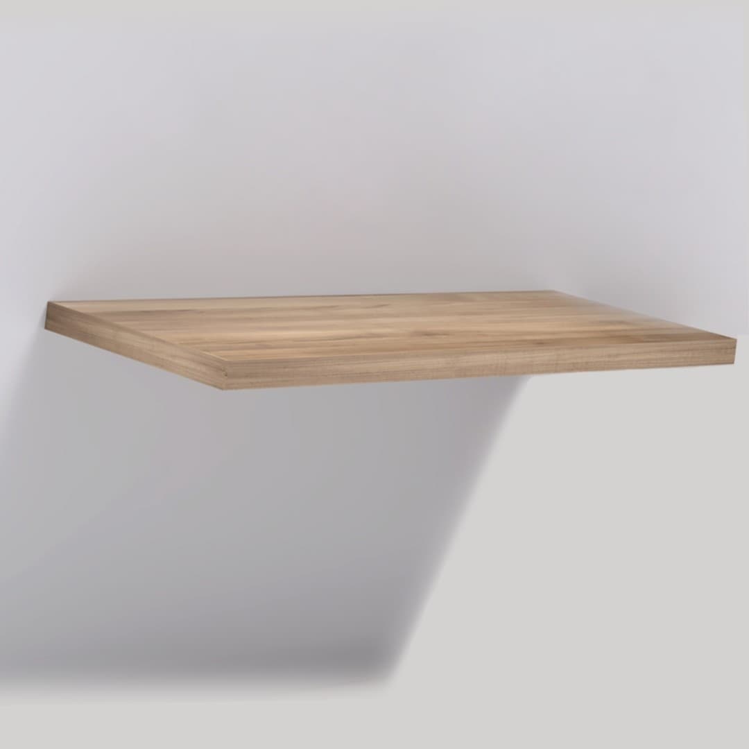 Mensolone in laminato sospeso per lavabi da appoggio arredo bagno MADE IN ITALY - 30