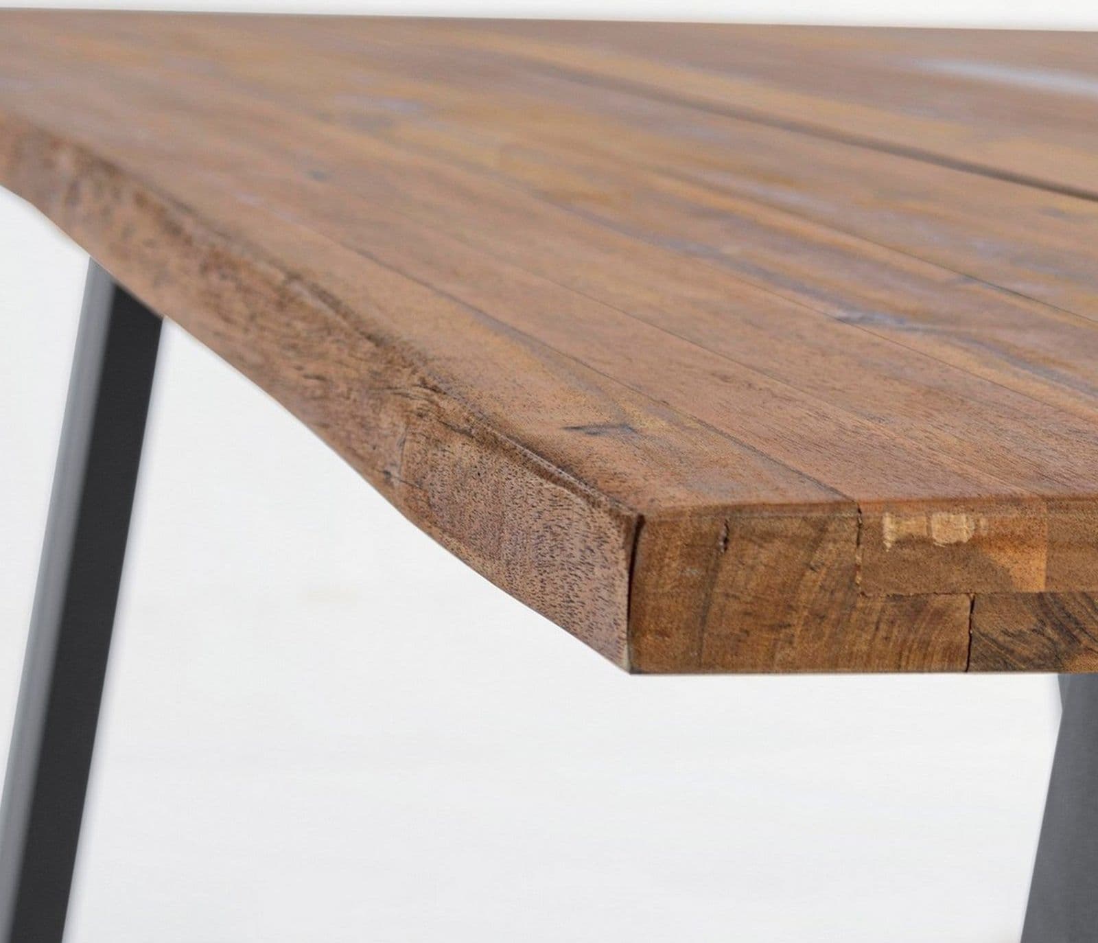 Tavolo fisso "Oslo" in legno di Acacia con piedi in metallo da giardino in Tavoli standard Decor Space - Altamura, commercioVirtuoso.it