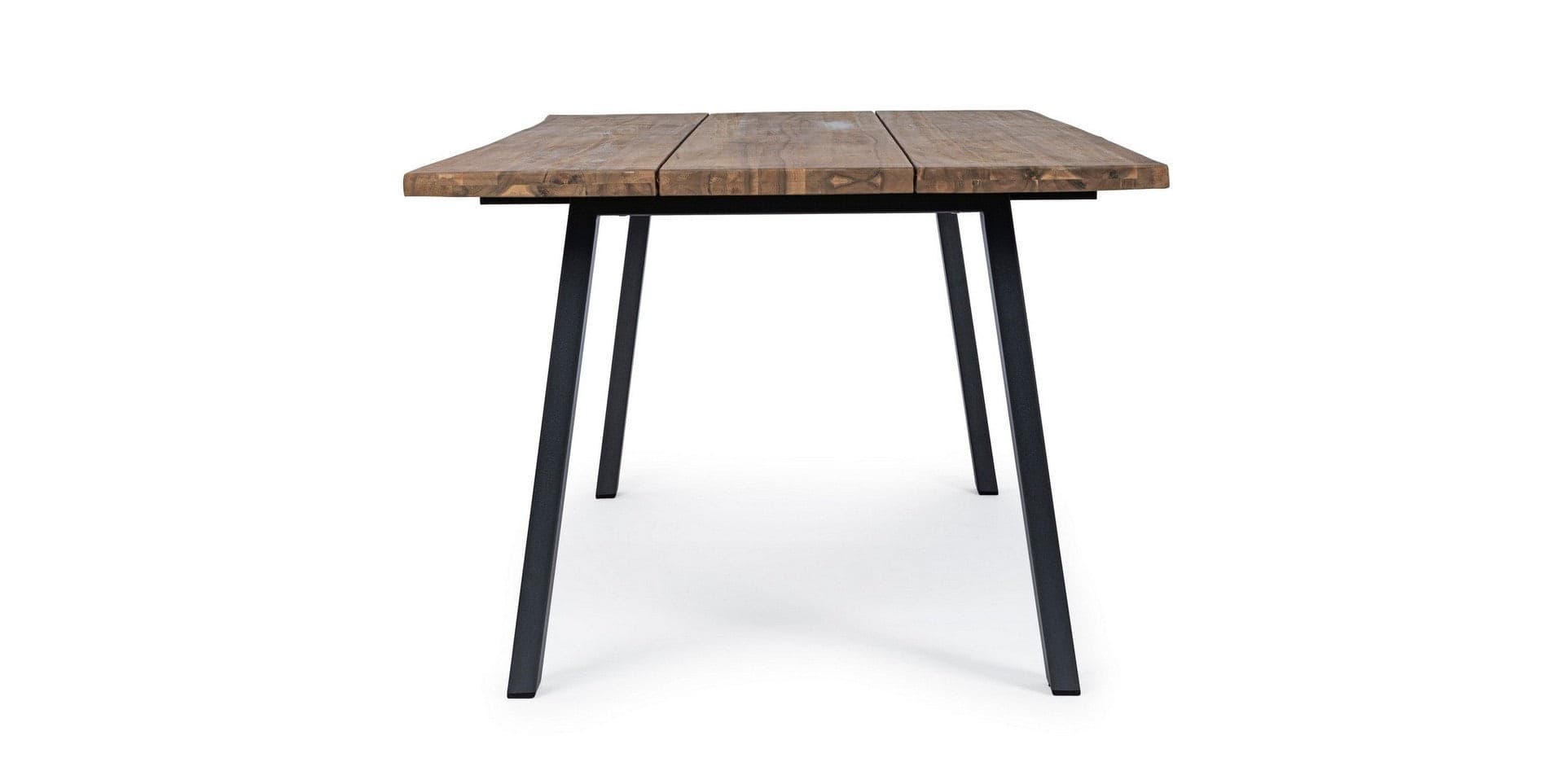 Tavolo fisso "Oslo" in legno di Acacia con piedi in metallo da giardino - 26
