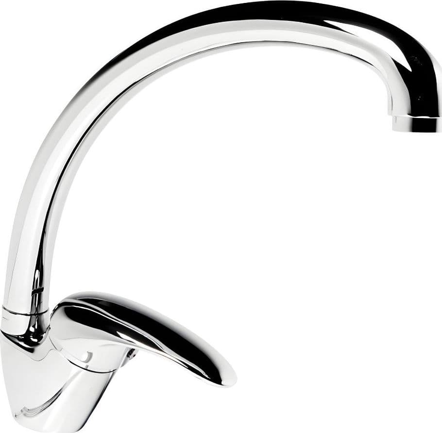 Miscelatore Monoforo Ottone per Lavello Cucina Maiorca Erogazione Orientabile - 2