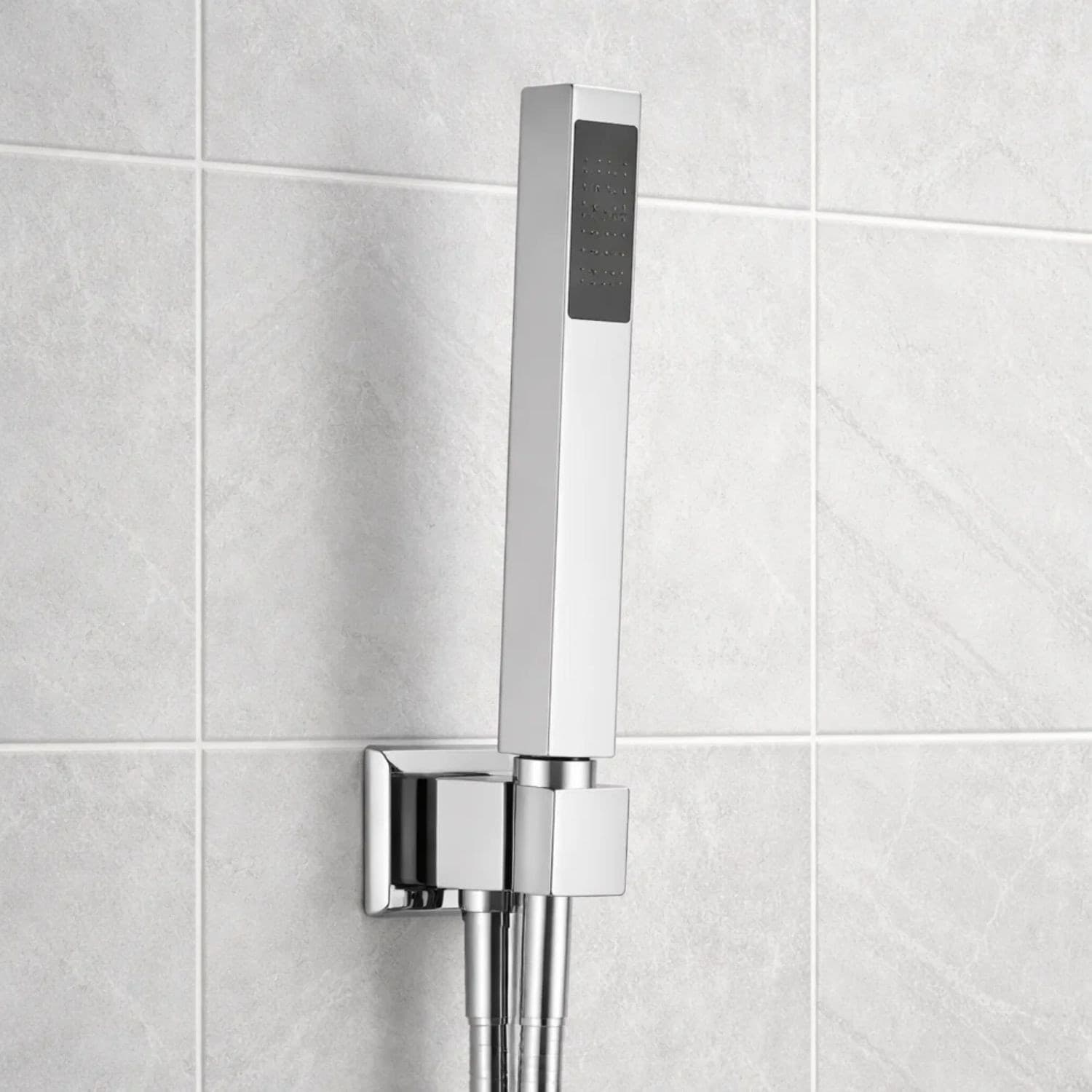 Kit Doccia Rettangolare In Ottone Cromato Elegante E Funzionale - 5