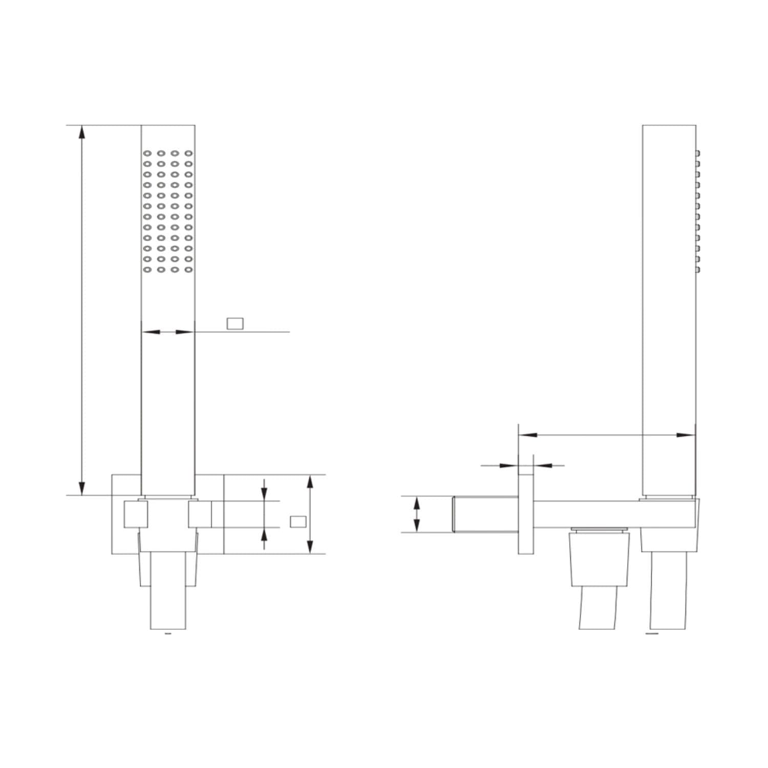 Kit Doccia Rettangolare In Ottone Cromato Elegante E Funzionale - 7