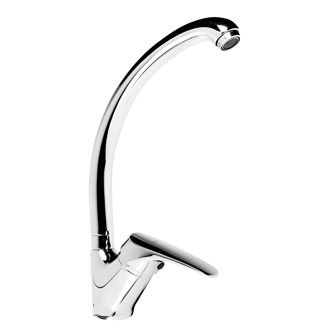 Miscelatore Monoforo Ottone Cucina Lisbona Allungato Erogazione Orientabile - 8