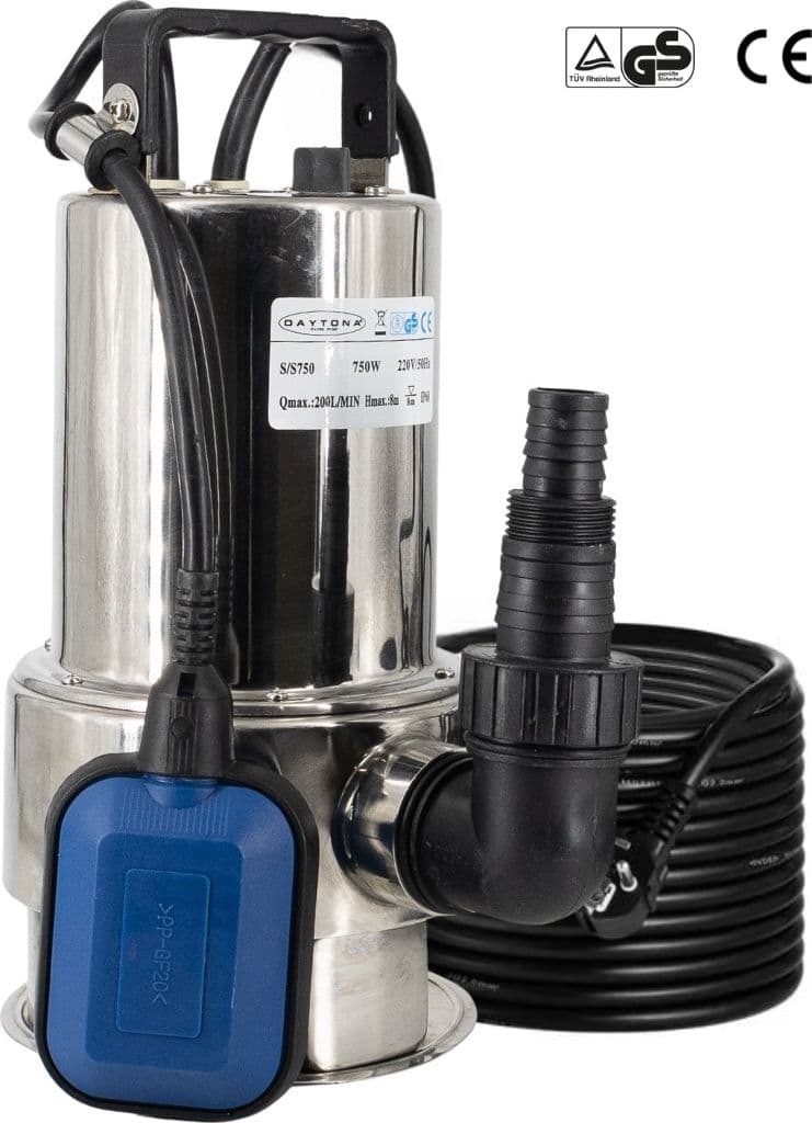 Elettropompa sommergibile Daytona Acque Scure Chiare Immersione Inox HP 1.0 - 2