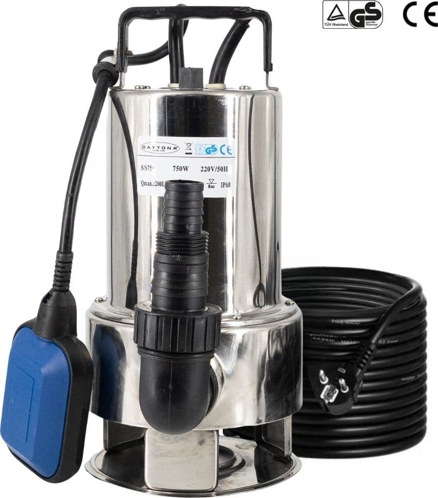 Elettropompa sommergibile Daytona Acque Scure Chiare Immersione Inox HP 1.0 - 3