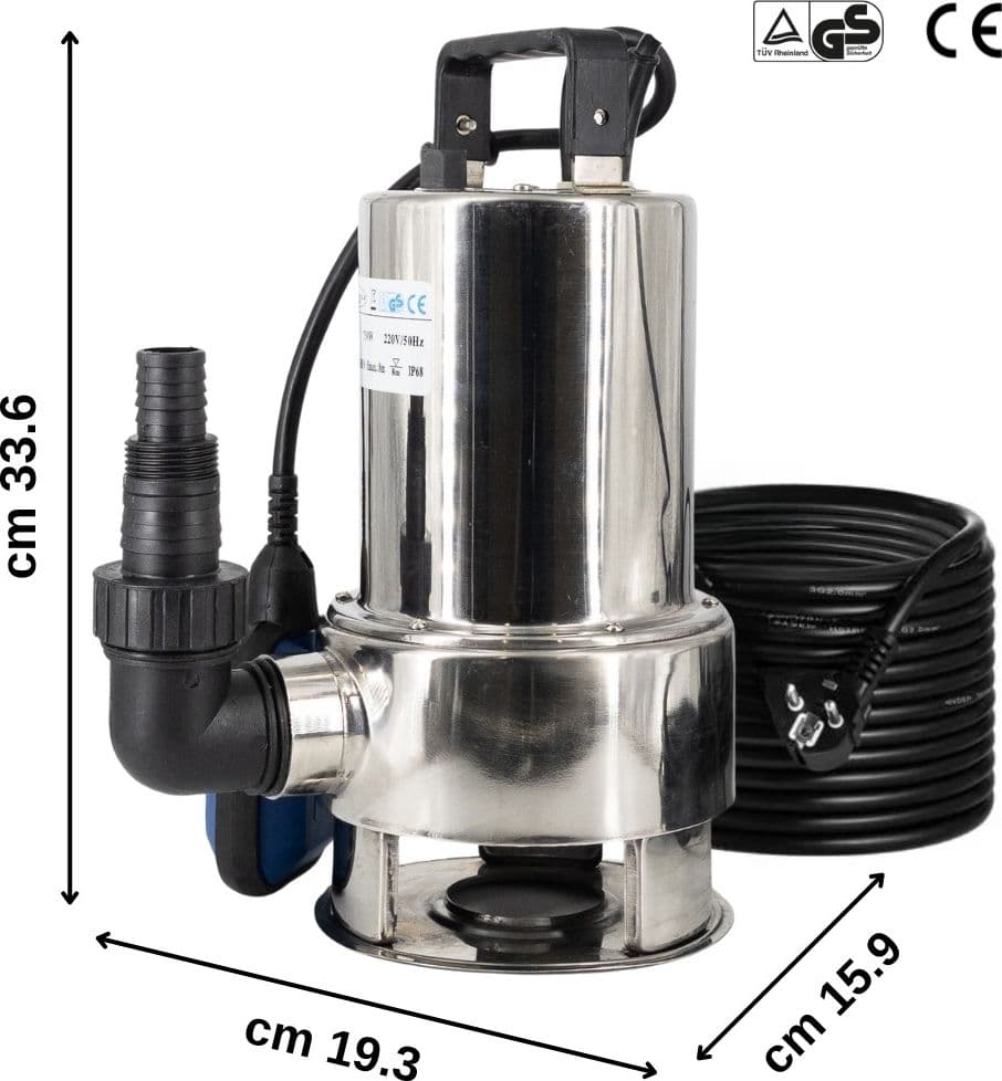 Elettropompa sommergibile Daytona Acque Scure Chiare Immersione Inox HP 1.0 - 6