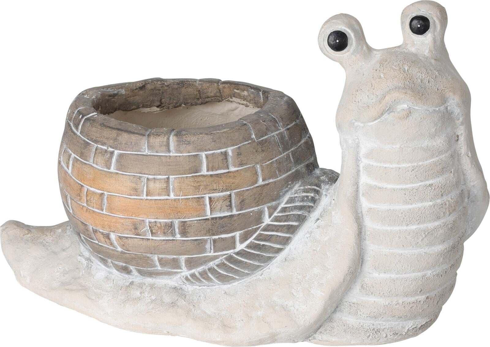Statua decorativa in poliresina Lumaca porta vaso da esterno per giardino Giardino e giardinaggio/Attrezzi da giardino e attrezzature per l'irrigazione/Vasi e accessori per piante/Vasi tradizionali Decor Space - Altamura, Commerciovirtuoso.it