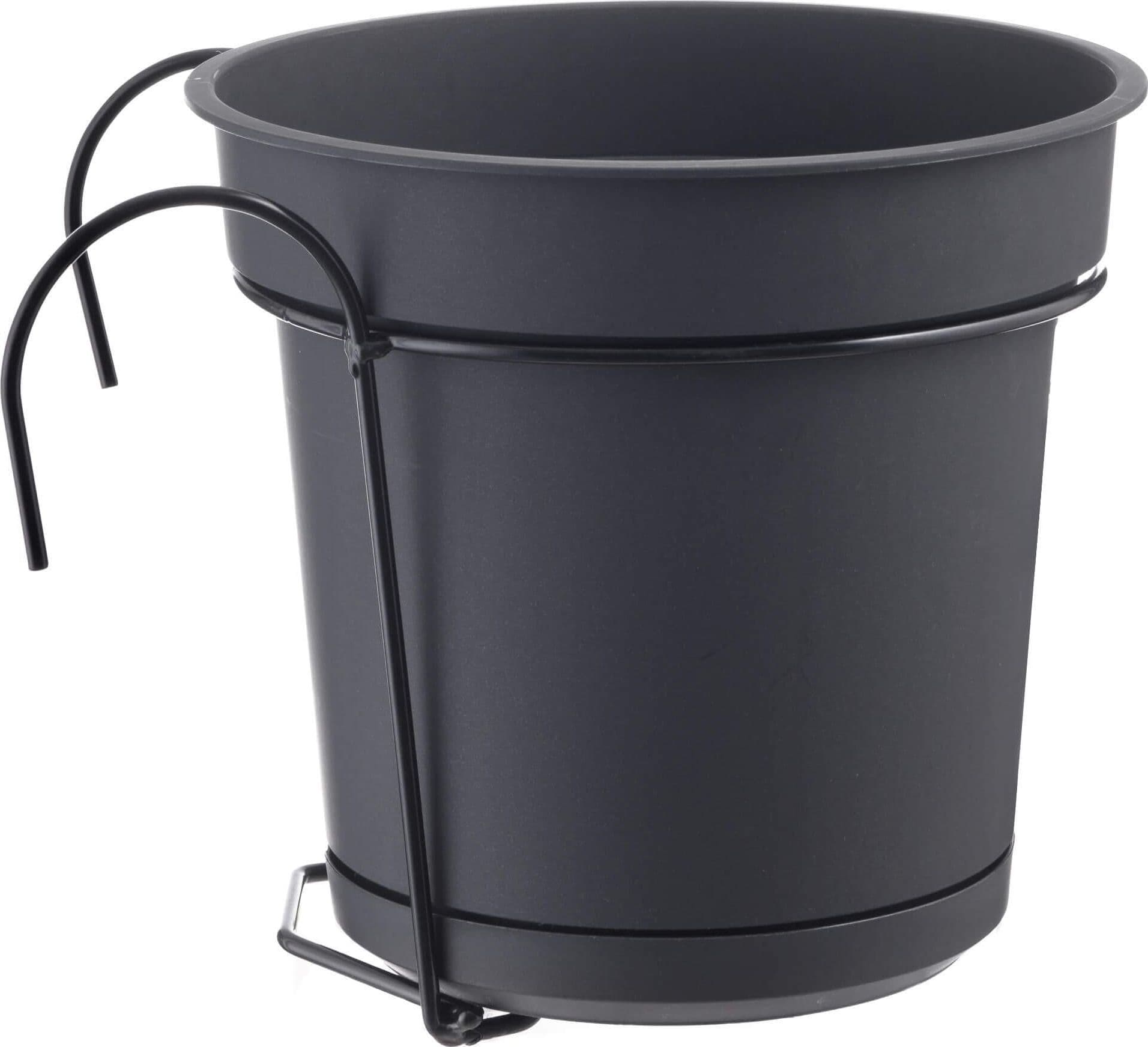 Vaso con Supporto in metallo per balcone "Hydral" per fiori e piante in Vasi tradizionali Decor Space - Altamura, commercioVirtuoso.it