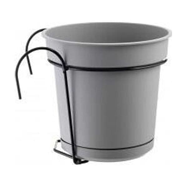 Vaso con Supporto in metallo per balcone "Hydral" per fiori e piante in Vasi tradizionali Decor Space - Altamura, commercioVirtuoso.it