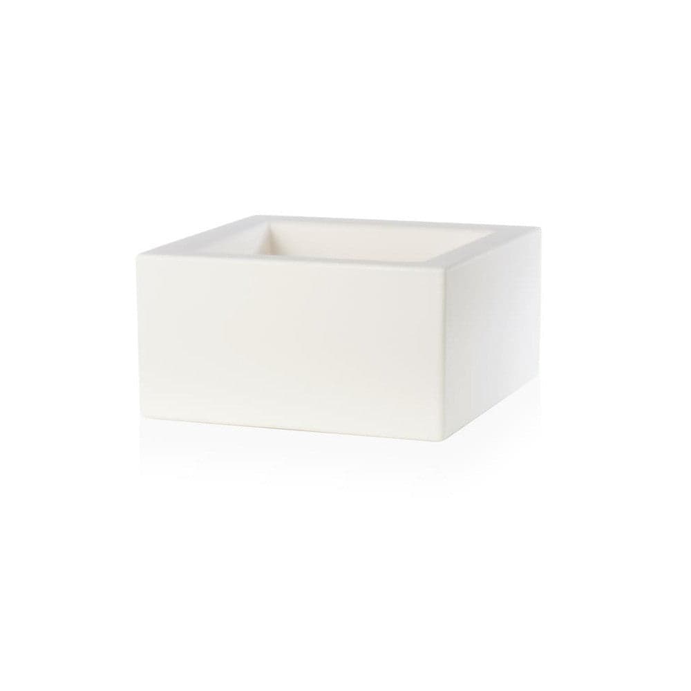 Vaso Moderno "Cubo Schio Basso" Essential in plastica da giardino per fiori e piante in Vasi tradizionali Decor Space - Altamura, commercioVirtuoso.it