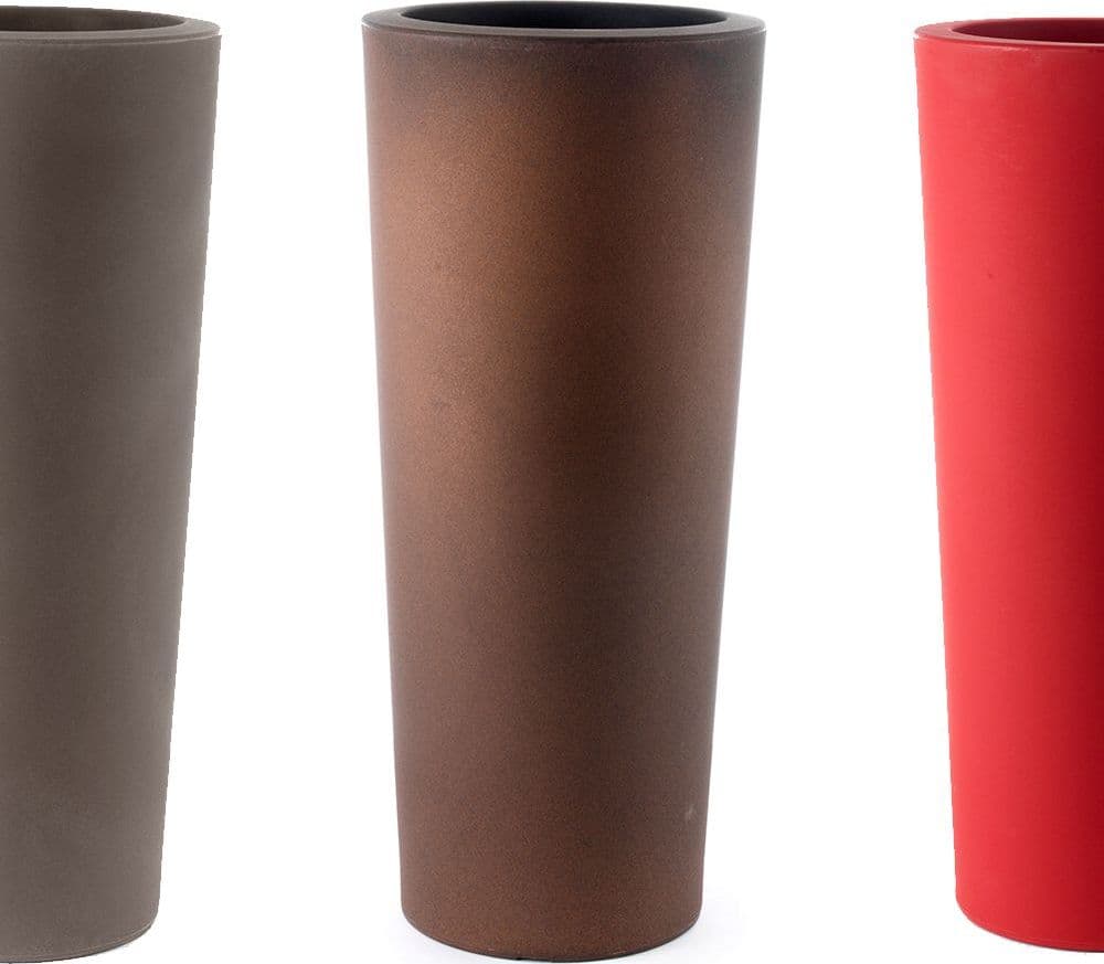 Vaso moderno "Cilindro Schio" Cono Essential in plastica da giardino per fiori e piante. in Vasi tradizionali Decor Space - Altamura, commercioVirtuoso.it