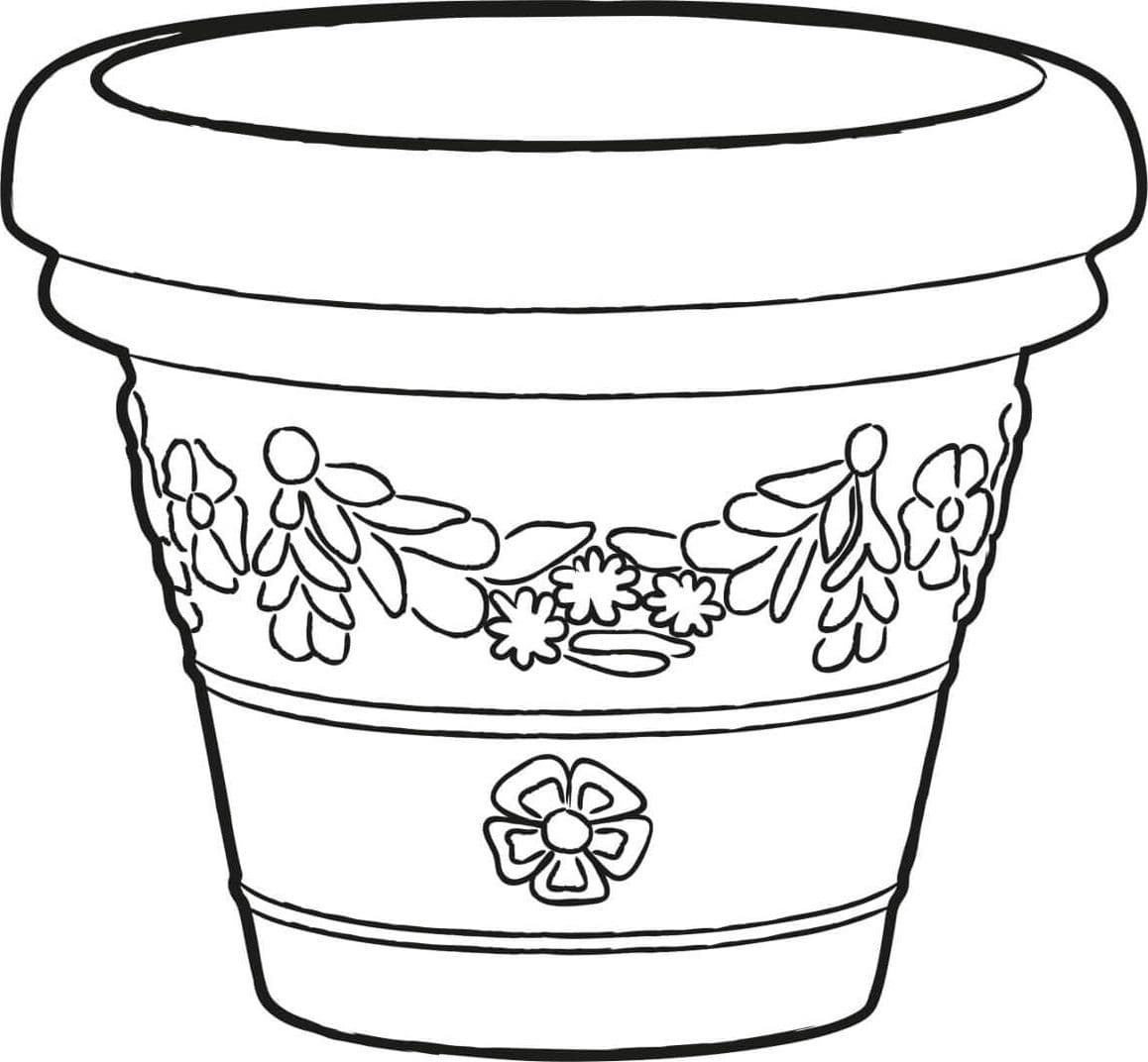 Vaso "Festonato Classic" in plastica da giardino per fiori e piante in Vasi tradizionali Decor Space - Altamura, commercioVirtuoso.it