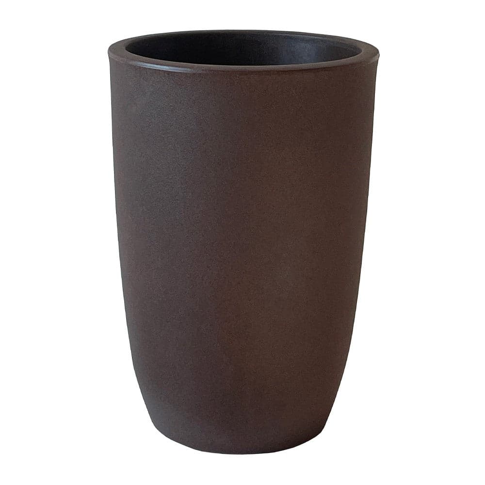 Vaso tondo "Meti" in plastica da esterno per piante e fiori in Vasi tradizionali Decor Space - Altamura, commercioVirtuoso.it