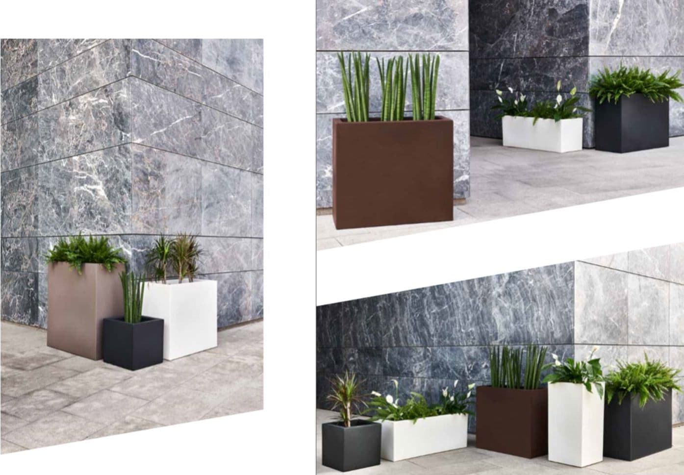 Vaso Moderno "Cubo Schio" Essential in plastica da giardino per fiori e piante in Vasi tradizionali Decor Space - Altamura, commercioVirtuoso.it