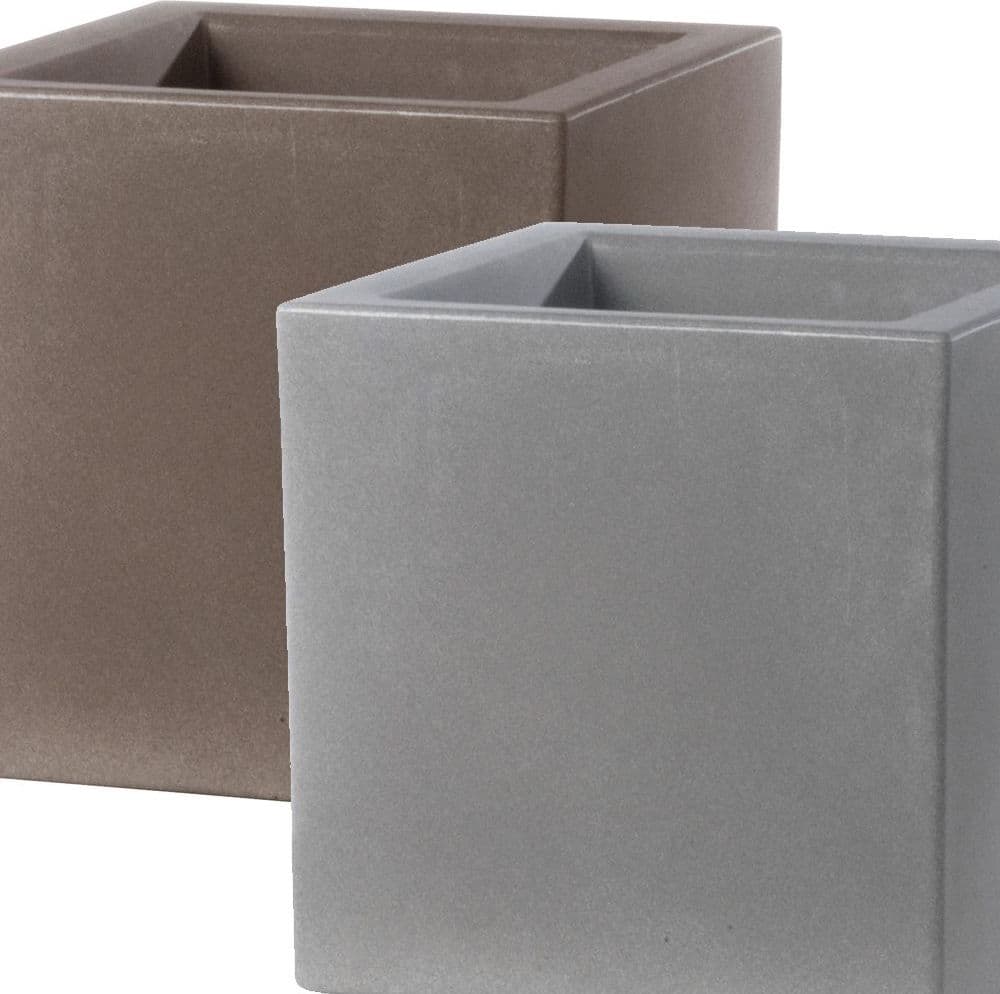 Vaso Moderno "Cubo Schio" Essential in plastica da giardino per fiori e piante in Vasi tradizionali Decor Space - Altamura, commercioVirtuoso.it