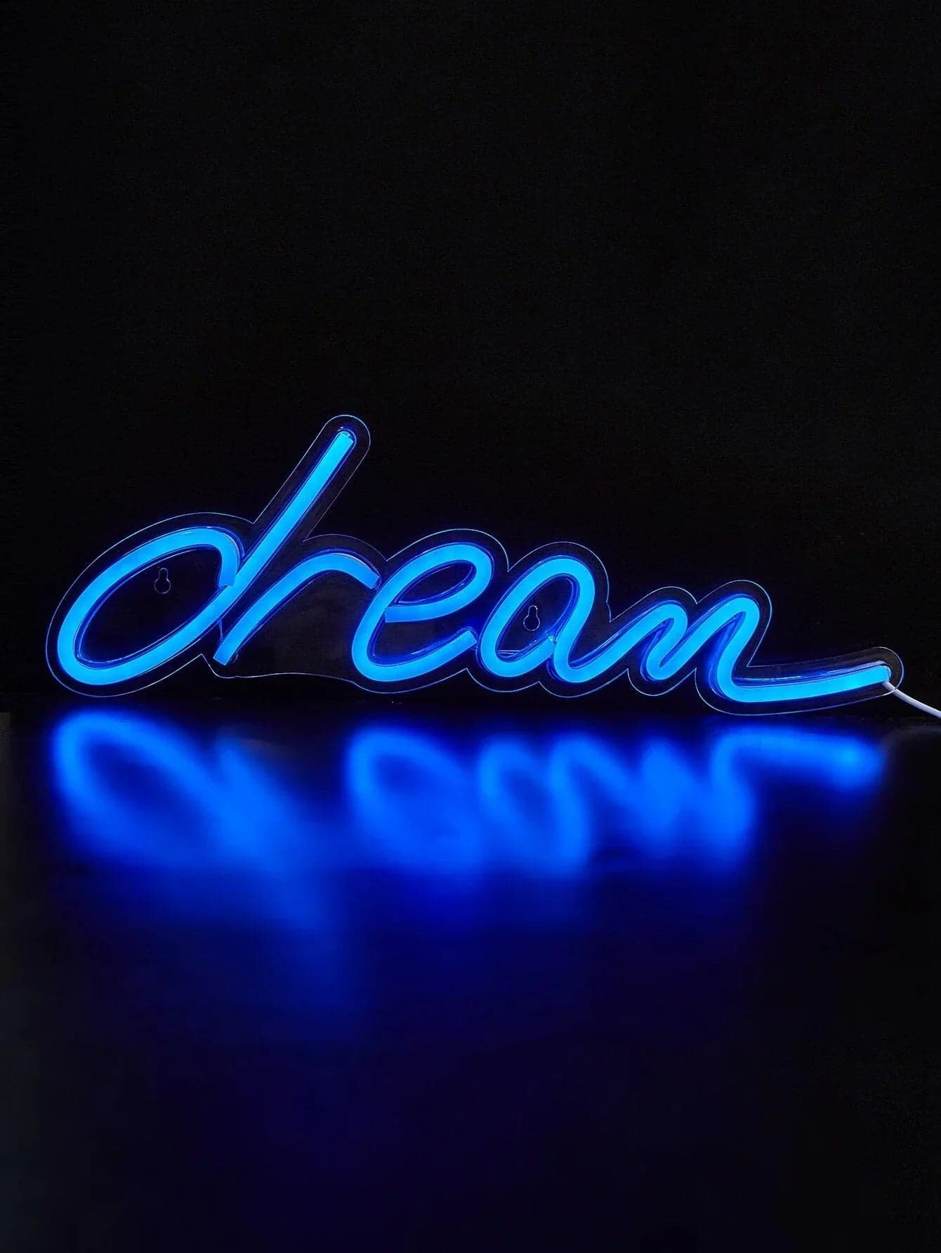 Quadro luminoso "Dream" da parete insegna a led luce blu effetto Neon in Poster e stampe Decor Space - Altamura, commercioVirtuoso.it