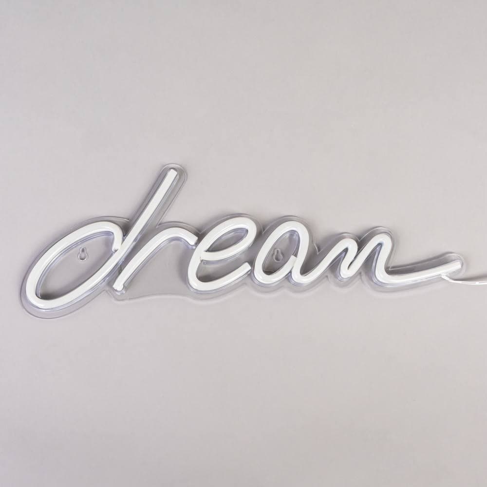Quadro luminoso "Dream" da parete insegna a led luce blu effetto Neon Casa e cucina/Decorazioni per interni/Arte/Poster e stampe Decor Space - Altamura, Commerciovirtuoso.it