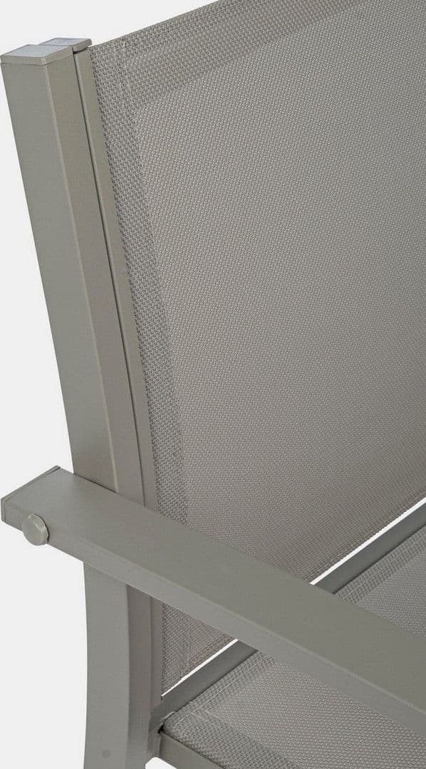 Salottino "Auri" con sedie e tavolino, per esterno, struttura in acciaio, piano in vetro in Set di mobili Decor Space - Altamura, commercioVirtuoso.it