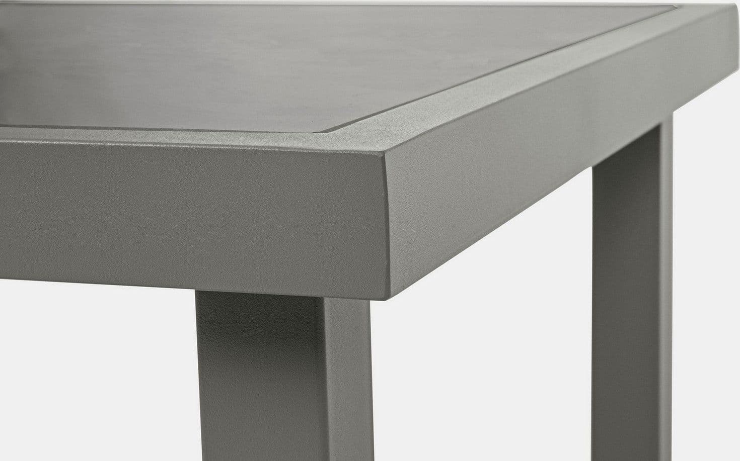 Salottino "Auri" con sedie e tavolino, per esterno, struttura in acciaio, piano in vetro - 22