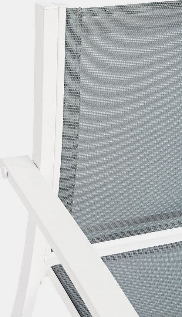 Salottino "Auri" con sedie e tavolino, per esterno, struttura in acciaio, piano in vetro in Set di mobili Decor Space - Altamura, commercioVirtuoso.it