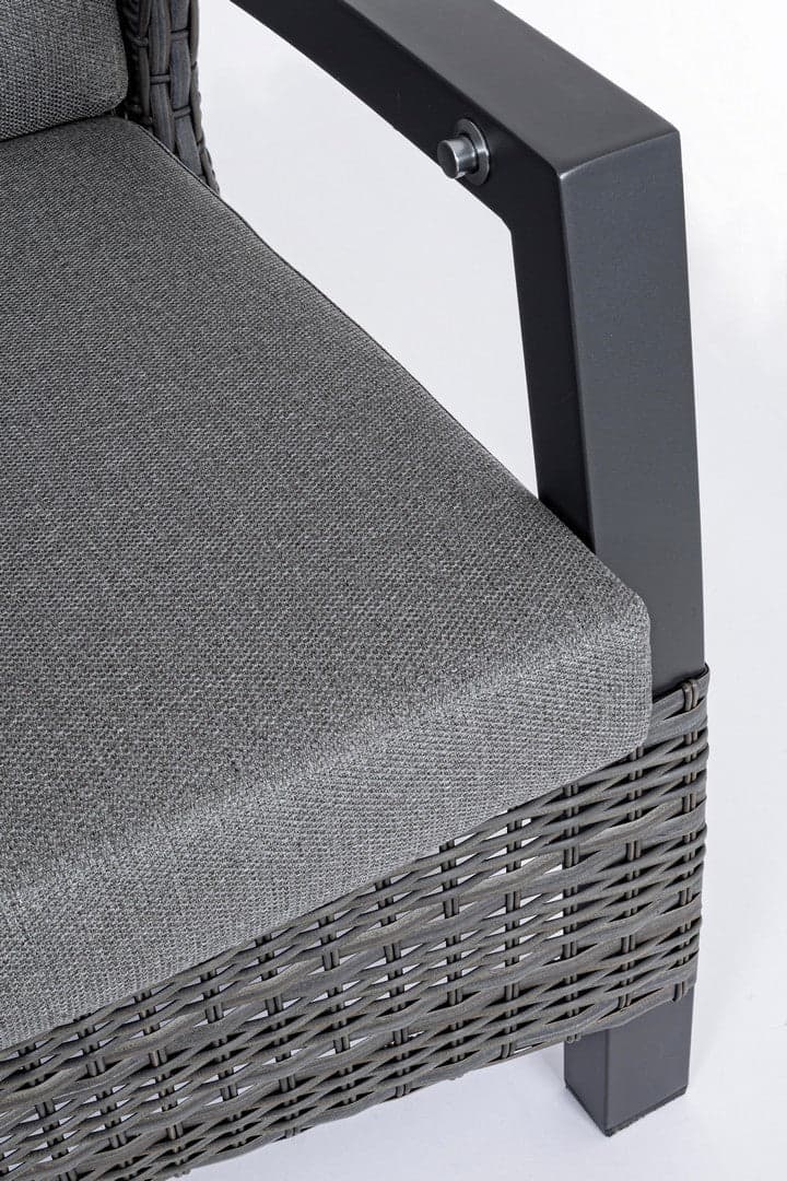 Divano "Britton" a tre posti, reclinabile, con cuscini comodi e sfoderabili, in alluminio Giardino e giardinaggio/Arredamento da giardino e accessori/Divani Decor Space - Altamura, Commerciovirtuoso.it