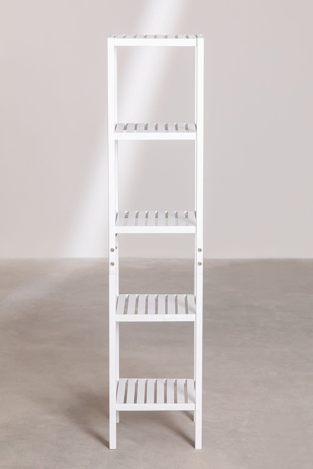 Mobiletto multiuso con ripiani scaffale moderno in legno Bianco in Cassettiere Decor Space - Altamura, commercioVirtuoso.it
