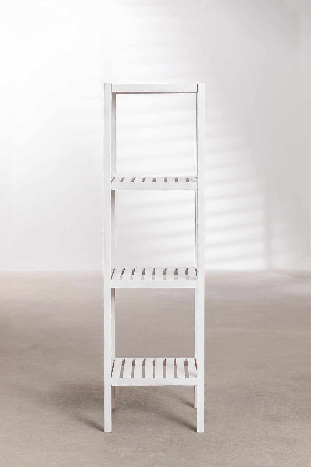 Mobiletto multiuso con ripiani scaffale moderno in legno Bianco in Cassettiere Decor Space - Altamura, commercioVirtuoso.it